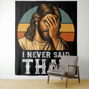 Tapiz Nunca Dije Que Jesús Meme Gracioso Cristiano
