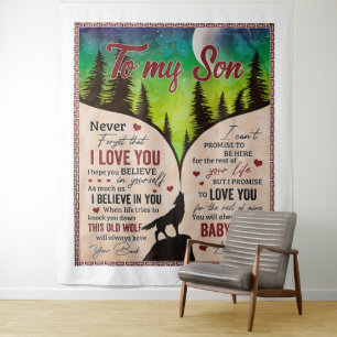 Tapiz Nunca Olvides Que Te Amo... Wolf Dad To Son