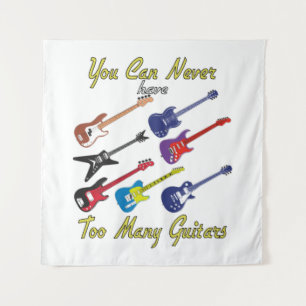 Tapiz Nunca Se Puede Tener Demasiados Guitars - Colorido