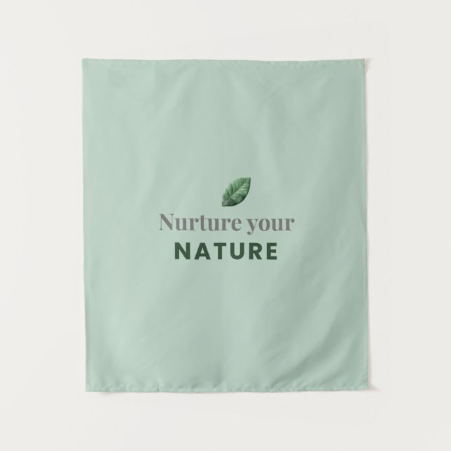 Tapiz Nurture Your Nature Minimal Motivational Wall Tape (Anverso)