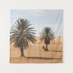Tapiz Oasis del Desierto: Paisaje de las Palmas del Saha