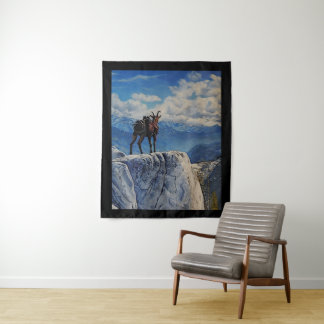 Tapiz Oberhalsi, empaca cabra en las montañas