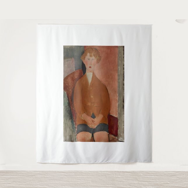 Tapiz obra de arte de Amedeo Modigliani (Anverso)