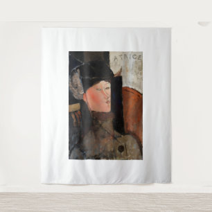 Tapiz obra de arte de Amedeo Modigliani