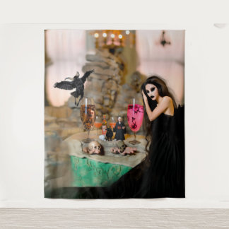 Tapiz Obra en la sombra Occult Dark Witchy Recuperación 