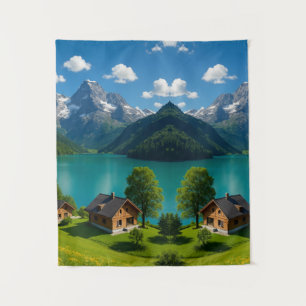 Tapiz "Obra maestra de la naturaleza: Serenidad de monta