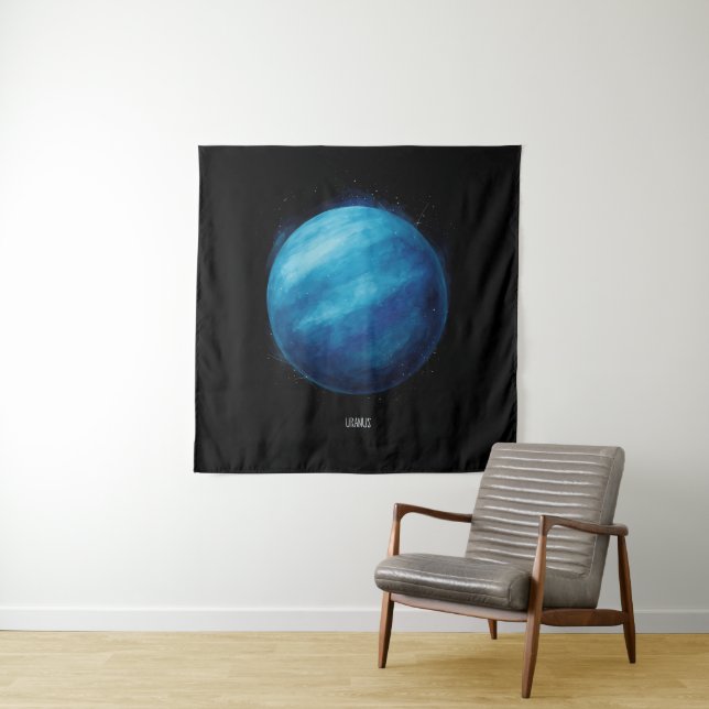Tapiz Obras de arte del planeta Uranus - Ilustracion esp (In situ)