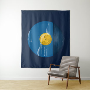 Tapiz Ocean Grooves Vinyl Ocean Night Art