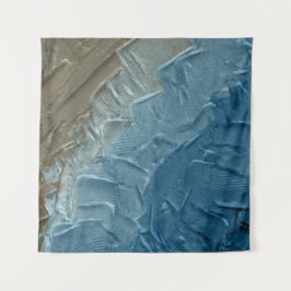 Tapiz Ocean's Edge: Una pintura digital de la tranquilid