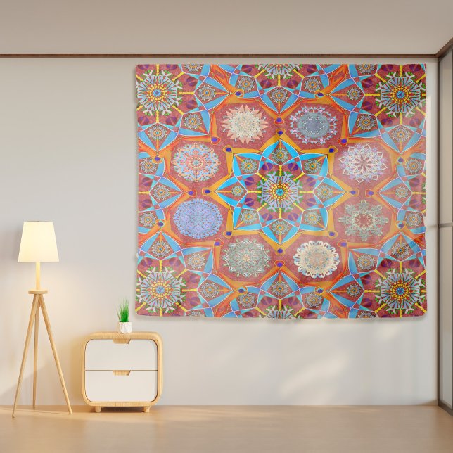 Tapiz Octo brightener estilo árabe árabe rojo morisco (Subido por el creador)