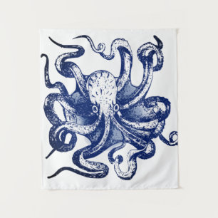 Tapiz Octopus azul
