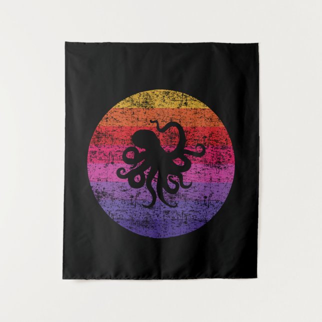 Tapiz Octopus Retro (Anverso)