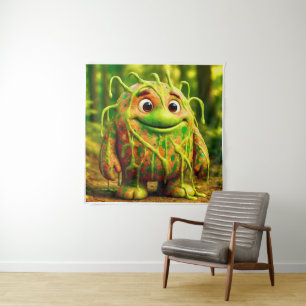 Tapiz OddFriends - Poster del Monstruo Verde de Gooey