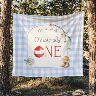 Tapiz Ofishally One Birthday Personalized Banner 