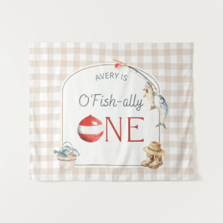 Tapiz Ofishally One Birthday Personalized Banner