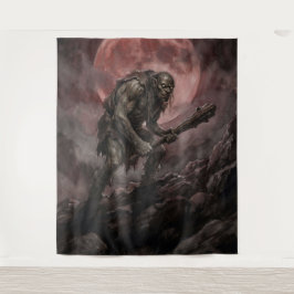 Tapiz Ogre Beneath the Blood Moon