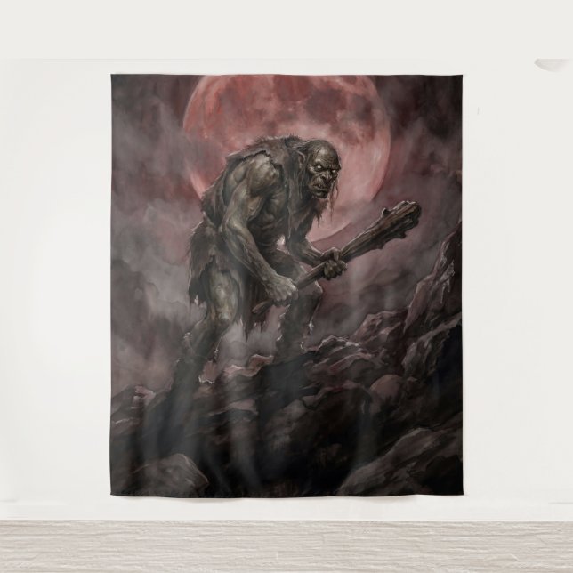 Tapiz Ogre Beneath the Blood Moon (Anverso)