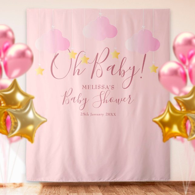 Tapiz Oh Bonito Baby Shower Fondo para el cuerpo fotográ (Subido por el creador)
