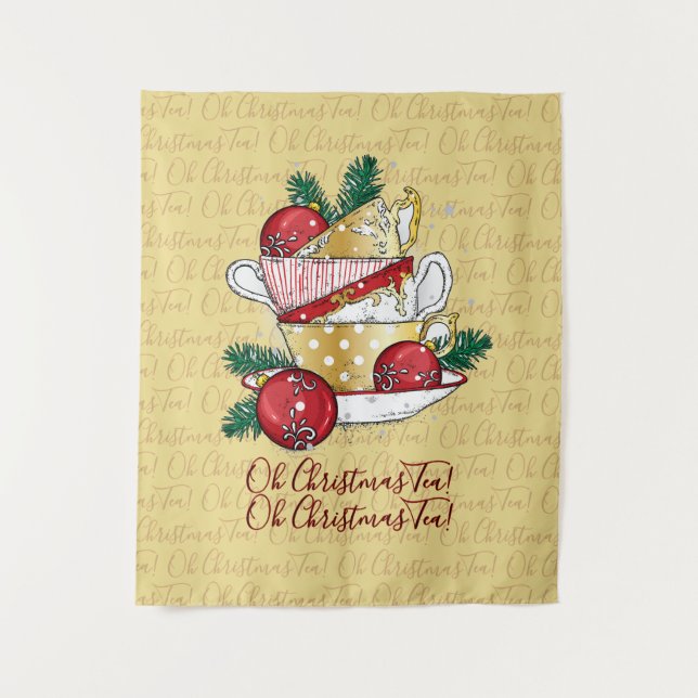Tapiz ¡Oh Navidades Tea! (Anverso)