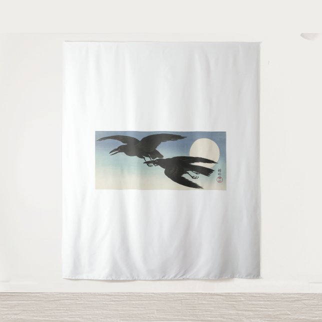 Tapiz Ohara Koson art (Anverso)