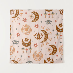 Tapiz Ojo celeste, luna, patrón solar.