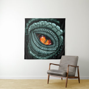 Tapiz Ojo de reptil depredador primitivo