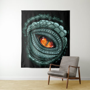 Tapiz Ojo de reptil depredador primitivo