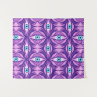 Ojos Azules en Follaje Púrpura Oscuro Arte Botánic