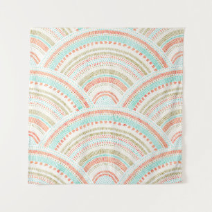 Tapiz Olas de Seigaiha: Patrón de onda de época