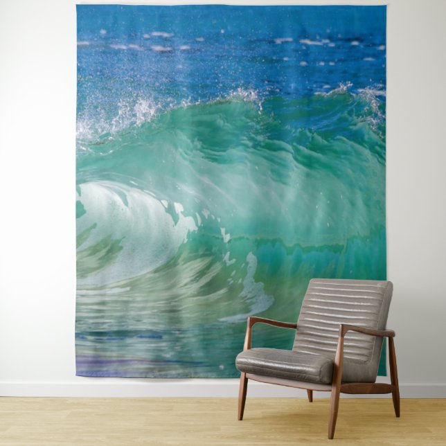 Tapiz Olas de Verano de Océano Azul (In situ)