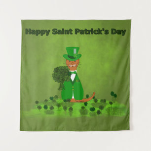 Tapiz Oliver The Otter Picking Shamrocks- Saint Patrick