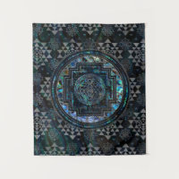 Olmo Shell de Sri Yantra/de Sri Chakra y plata