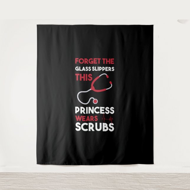 Tapiz Olvídate de la enfermera de diálisis de las zapati (Anverso)