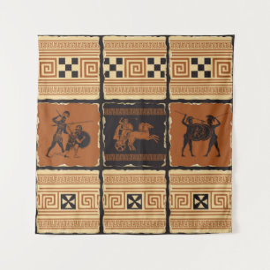 Tapiz on the theme of Ancient Greece in form of a set o