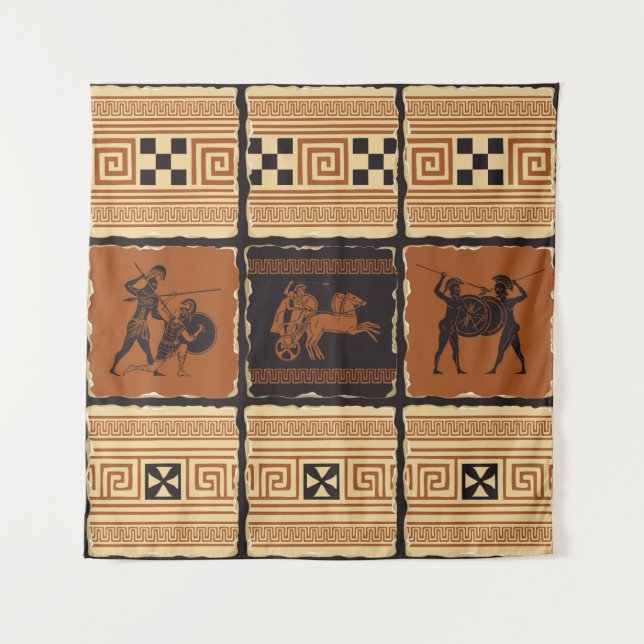 Tapiz  on the theme of Ancient Greece in form of a set o (Anverso)