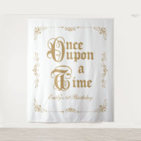 Once upon a time royal party photobooth backdrop