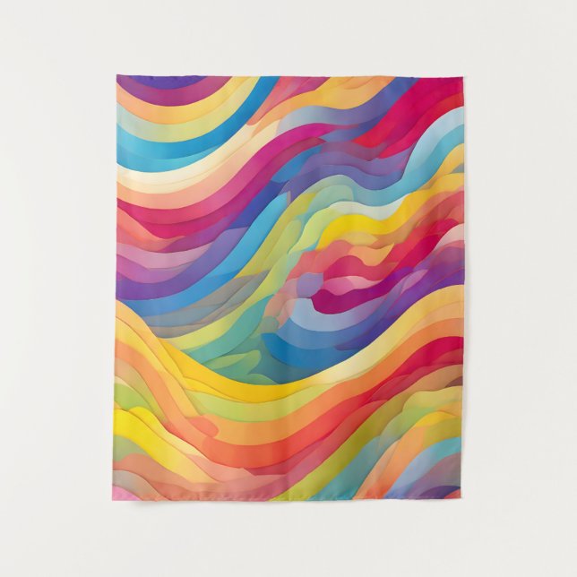 Tapiz Ondas arco iris (Anverso)