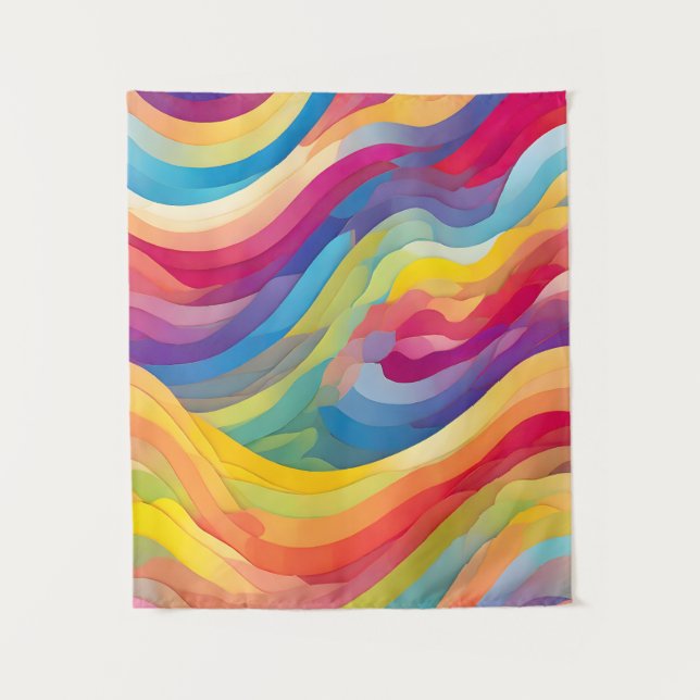 Tapiz Ondas arco iris (Anverso)