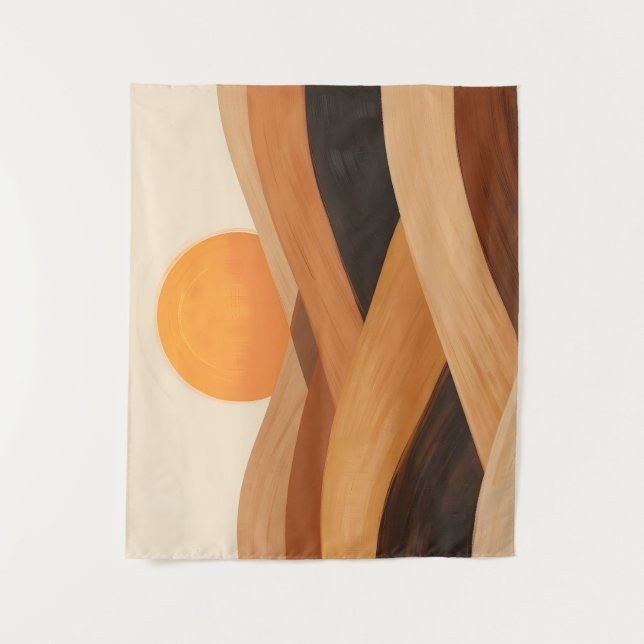 Tapiz Ondas de arena suave al atardecer (Anverso)