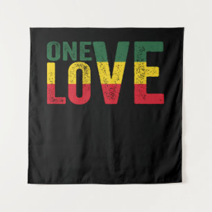 Tapiz One Love Jamaican Rasta Reggae