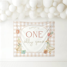 Tapiz One Silly Goose Birthday Personalized Banner