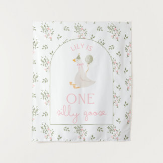 Tapiz One Silly Goose Birthday Personalized Banner  Tape