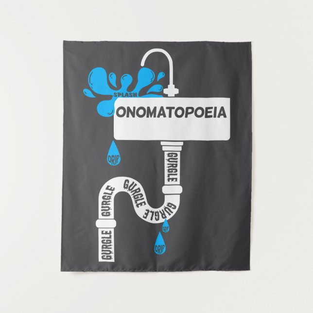 Tapiz Onomatopoyía, escritura creativa o poesía (Anverso)