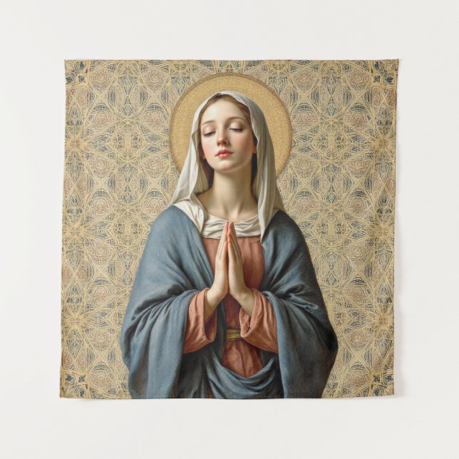 Tapiz Oración de gracia divina (Anverso)