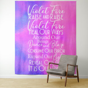 Tapiz Oración Inspiradora rosa Lavender 