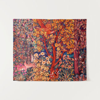 Tapiz OREJAS DE ANIMALES FORESTALES DE OTOÑO, Pheasant,
