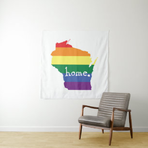 Tapiz Orgullo gay de Wisconsin  Mapa del hogar