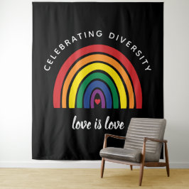 Tapiz Orgullo gay LGBT que celebra la diversidad el amor