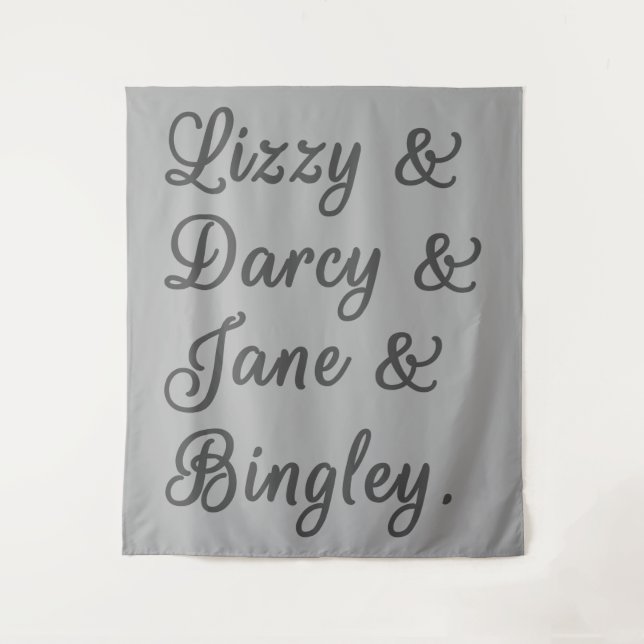 Tapiz Orgullo y prejuicio Parejas I (Anverso)