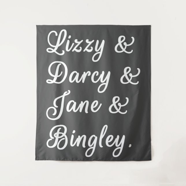 Tapiz Orgullo y prejuicio parejas II (Anverso)